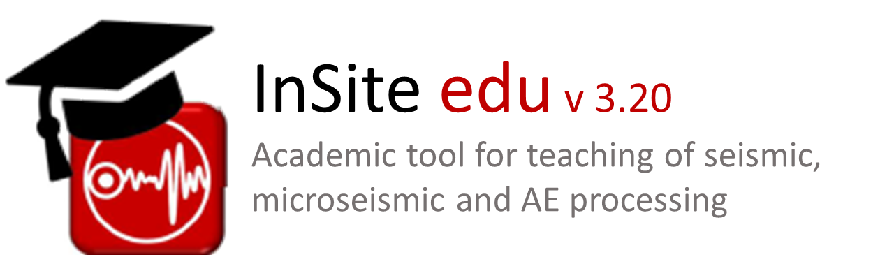 InSite-Edu, academic software for teaching of seismic processing